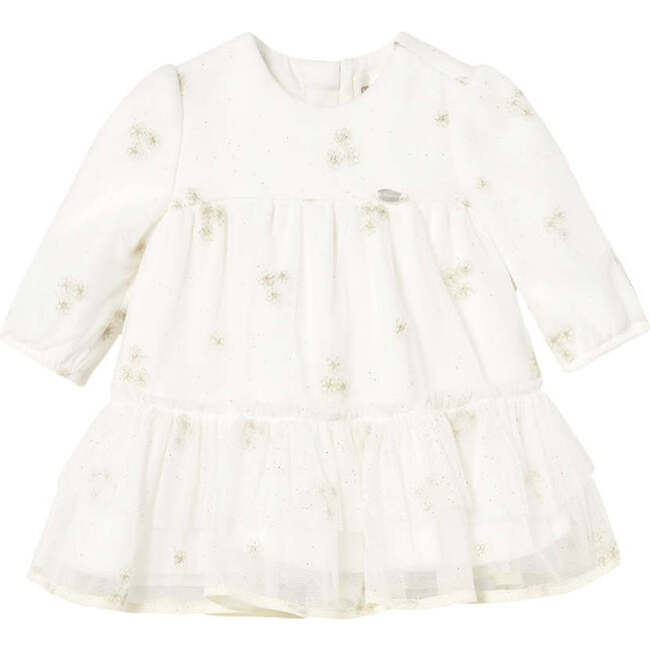 Newborn Girl Tulle Dress, White