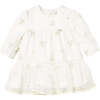 Newborn Girl Tulle Dress, White - Dresses - 1 - thumbnail