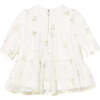 Newborn Girl Tulle Dress, White - Dresses - 2