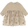 Newborn Girl Tulle Dress, Beige - Dresses - 1 - thumbnail