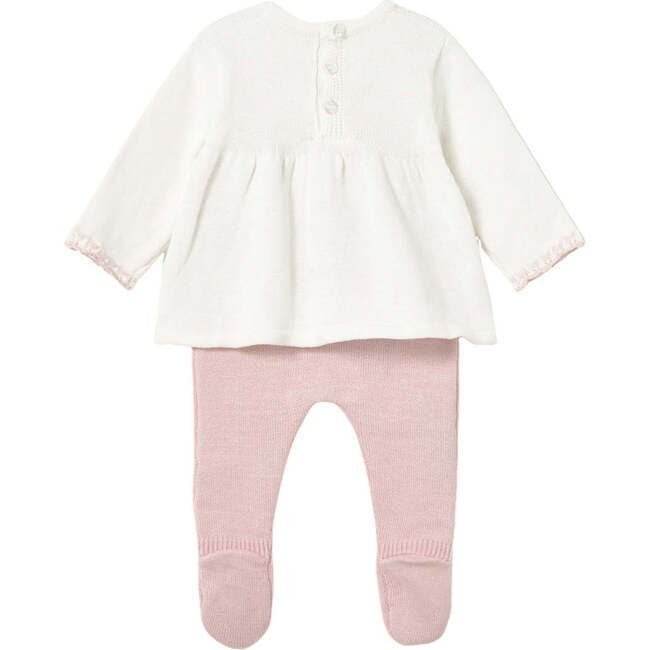 Newborn Girl Pants and Sweater Set, Pink - Mixed Apparel Set - 2