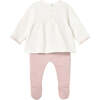 Newborn Girl Pants and Sweater Set, Pink - Mixed Apparel Set - 2