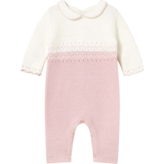 Newborn Girl Knit One Piece, Pink