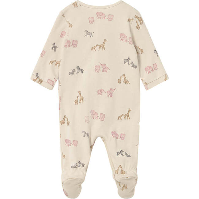 Newborn Girl 2-Piece One Piece Set, Pink - Overalls - 3