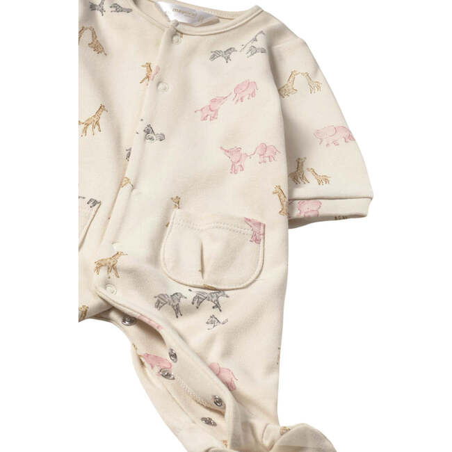 Newborn Girl 2-Piece One Piece Set, Pink - Overalls - 4