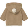Newborn Boy Lined Knit Cardigan, Beige - Cardigans - 2