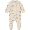 Newborn Boy 2-Piece One Piece Set, Blue - Overalls - 2