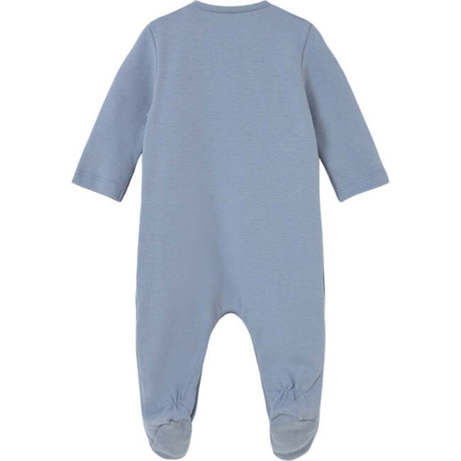 Newborn Boy 2-Piece One Piece Set, Blue - Overalls - 3