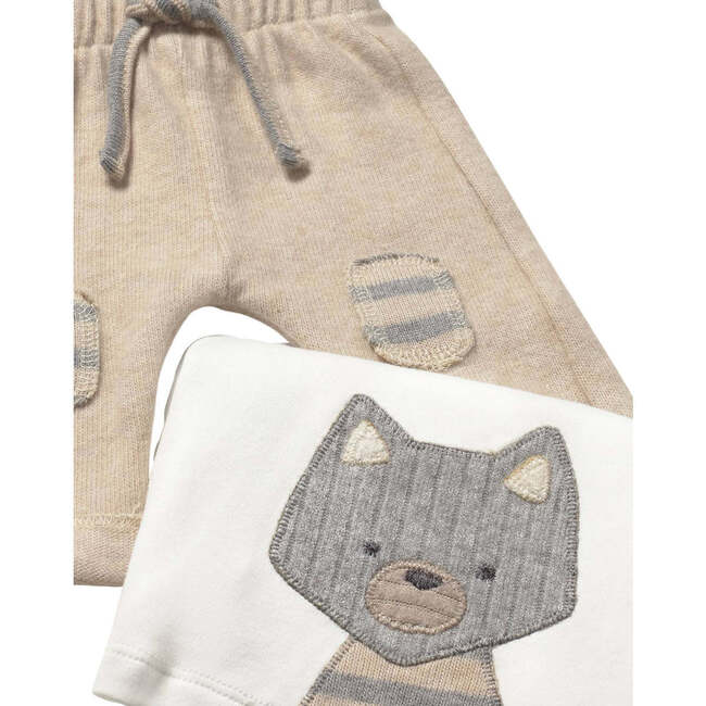 Newborn Boy 3-Piece Set, Beige - Mixed Apparel Set - 4