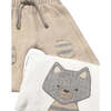 Newborn Boy 3-Piece Set, Beige - Mixed Apparel Set - 4