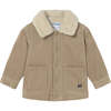 Baby Unisex Corduroy Coat, Brown - Coats - 1 - thumbnail