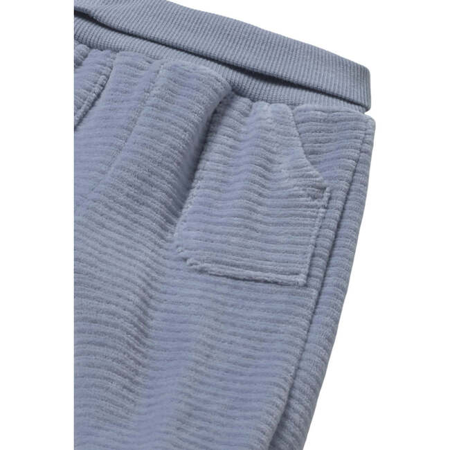Newborn 3 piece Corduroy Knitted Tracksuit, Blue - Mixed Apparel Set - 4
