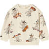 Baby Printed Sweatshirt, Beige - Sweatshirts - 1 - thumbnail
