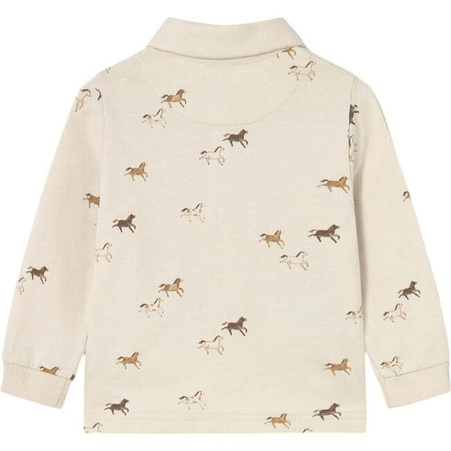Baby Printed Polo Shirt, Beige - Polo Shirts - 2