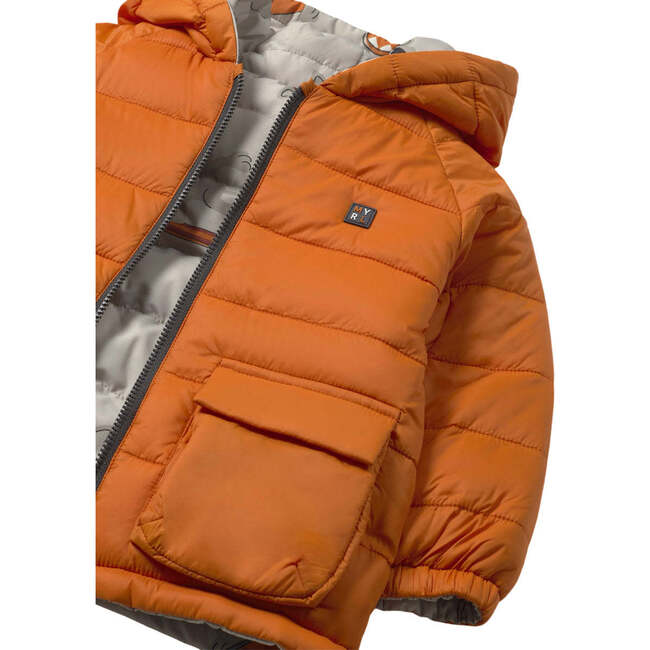 Baby Soft Coat, Orange - Coats - 4