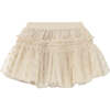Baby Polka Dots Tulle Skirt, Cream - Skirts - 1 - thumbnail