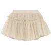Baby Polka Dots Tulle Skirt, Cream - Skirts - 2