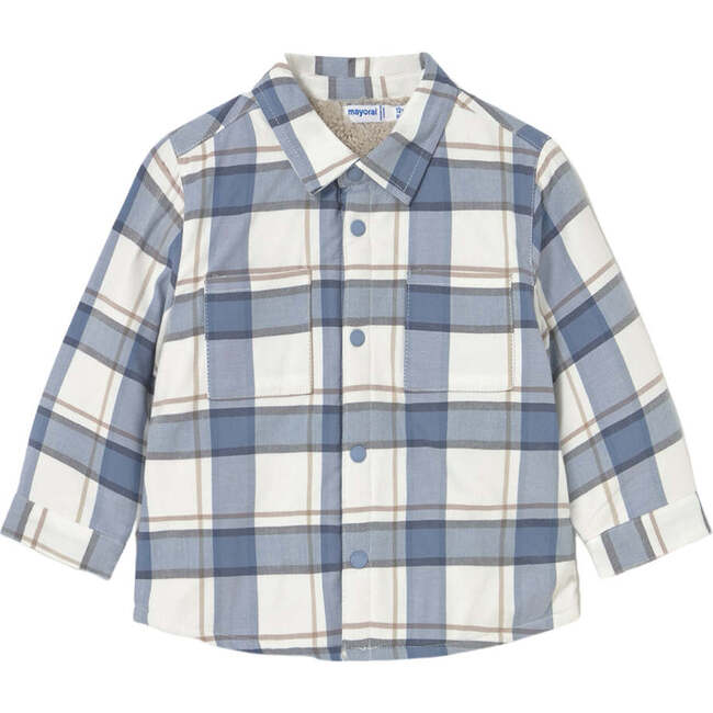 Baby Plaid Overshirt, Blue