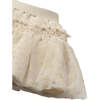 Baby Polka Dots Tulle Skirt, Cream - Skirts - 3