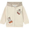 Baby Interactive Zip Sweatshirt, Beige - Sweatshirts - 1 - thumbnail