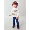 Baby Interactive Tractor T-Shirt, White - T-Shirts - 2