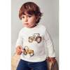 Baby Interactive Tractor T-Shirt, White - T-Shirts - 6