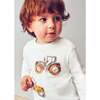 Baby Interactive Tractor T-Shirt, White - T-Shirts - 7