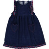 Tessa Apron Dress, Denim - Dresses - 1 - thumbnail