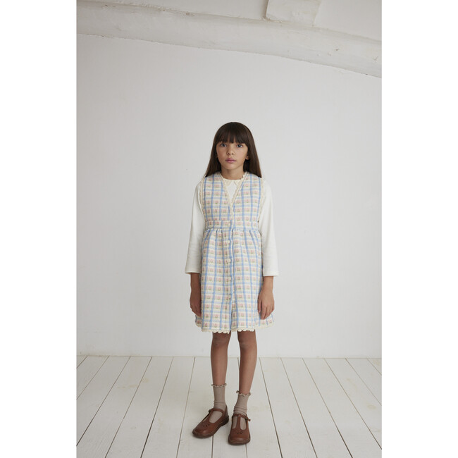 Zora Apron Dress, Padded Floral - Dresses - 2