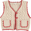 Sienna Vest, Natural Knit - Vests - 1 - thumbnail