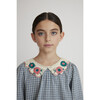 Rhea Dress, Blue Check - Dresses - 2
