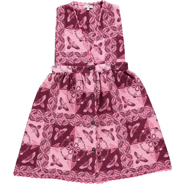 Nina Apron Dress, Rose Bandana