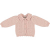 Monna Baby Cardigan, Heart Pink - Cardigans - 1 - thumbnail