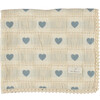 Heart Blanket, Heart Blue Patchwork - Blankets - 1 - thumbnail