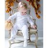 Pink Feather Turkey Pima Playsuit, Light Pink Bitty Dot - Rompers - 2