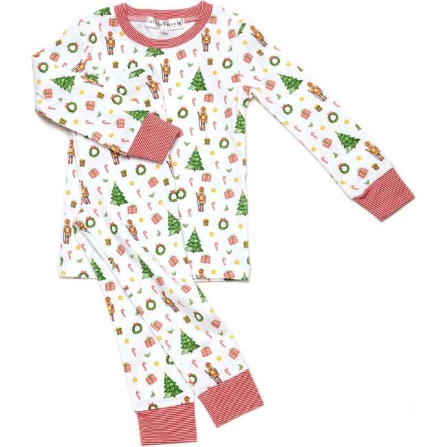 Holiday Pima Cotton Two-Piece Pajama Set, Winter's Whimsy