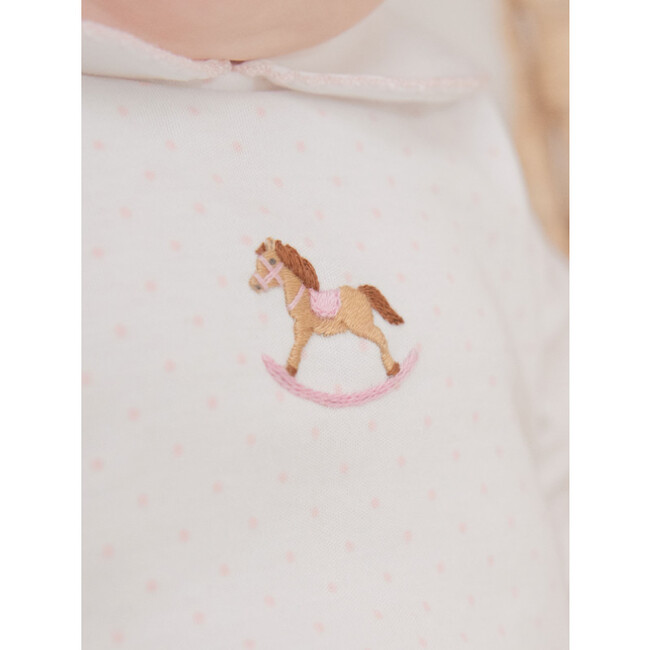 Small Rocking Horse Bloomer Set, Light Pink Bitty Dot - Mixed Apparel Set - 3