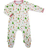 Holiday Baby Pima Two Way Zipper Footie, Winter's Whimsy - Footie Pajamas - 3