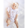 Pink Feather Turkey Pima Bubble, Light Pink Bitty Dot - Rompers - 5