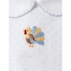 Blue Feather Turkey Pima Bloomer Set, Light Blue Bitty Dot - Mixed Apparel Set - 3