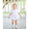 Classic Pumpkin Pima Rosie Bubble, White - Rompers - 2