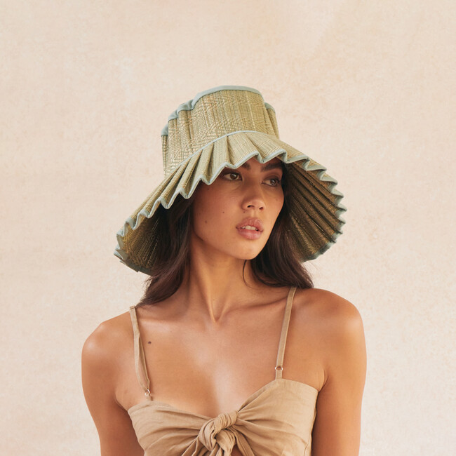 Women's Capri Hat, Sea Foam, Maxi - Hats - 2