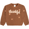 Thankful Thanksgiving Knit Sweater, Rust - Sweaters - 1 - thumbnail