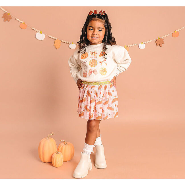 Thankful Cutie Thanksgiving Sweatshirt, Natural - Sweatshirts - 2
