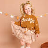 Thankful Thanksgiving Knit Sweater, Rust - Sweaters - 2