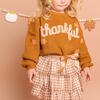 Thankful Thanksgiving Knit Sweater, Rust - Sweaters - 3