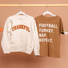 Thankful Patch Varsity Thanksgiving Patch Sweatshirt, Natural - Sweatshirts - 5
