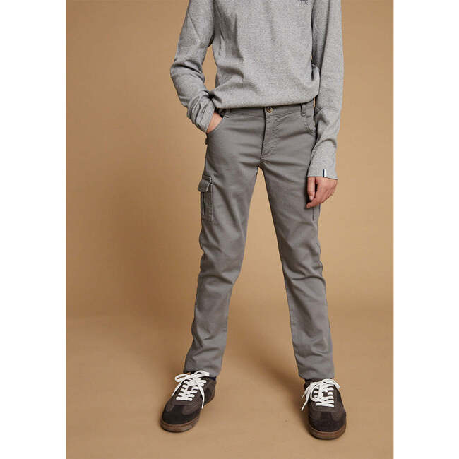 Cargo Trousers, Grey - Pants - 2