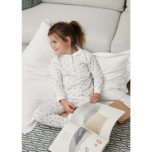 Pima Cotton Rabbit, Off White - Pajamas - 2