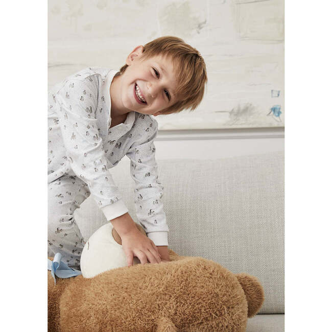 Pima Cotton Penguin, Off White - Pajamas - 4